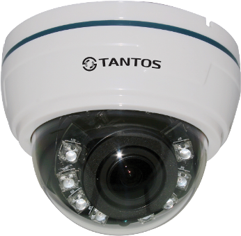 Tantos TSc-Di1080pHDv (2.8-12) 2Mp Купольная видеокамера UVC (4в1), 1/2.8&quot; Sony Progressive CMOS Sensor, 1920 х1080, 0.01лк(цвет)/0.001лк(ч/б)/0лк с ИК, &quot;день/ночь&quot;, ИК-подсветка до 20м, DC12V, 300мА, от -10°С до +60°С, IP54, ø112x85