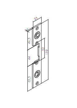 O&C (Openers-Closers) F 61 Inox (41 Inox) планка