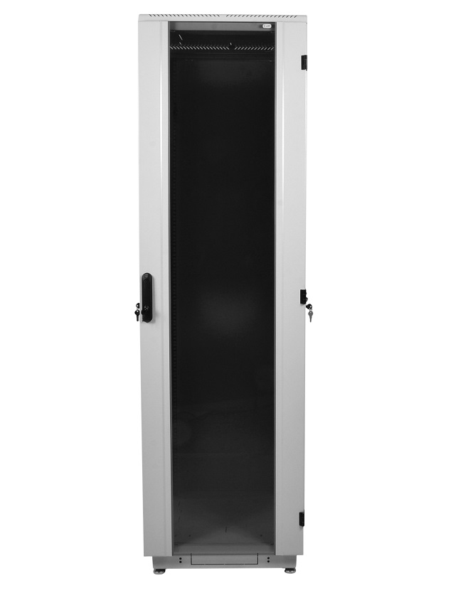 ЦМО ШТК-М-42.8.10-1ААА-9005 Шкаф телекоммуникационный напольный 42U (800х1000) дверь стекло, черный