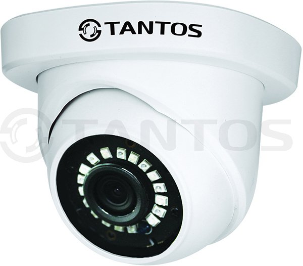 Tantos TSc-EB720pHDf (3.6) 1Mp Антивандальная купольная видеокамера, UVC (4в1), 720P «День/Ночь», 1/3" Aptina Progressive CMOS Sensor, 30 к/с, чувствительность: ИК подсветка до 20 метров, питание DC12В/300mA, IP-66