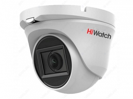 HiWatch DS-T203A (6) 2Mp Уличная купольная видеокамера, 1/2.7&quot; CMOS, 51.9°, ИК-фильтр, 0.01 Лк@F1.2, OSD/DWDR/BLC/DNR/HLC Smart ИК, видеовыход: 1хHD-TVI/AHD/CVI/CVBS, аудио по коаксиалу (AoC), EXIR-подсветка до 30м, встр. микрофон (AoC), DC12V±15%, 3.7Вт,