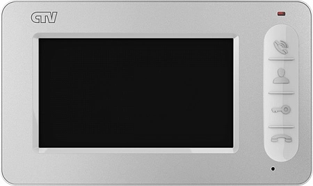 CTV-M400 B (Black) Монитор для видеодомофона, 4.3&quot;, Hands-free, сенсор, накладное крепление, до 2 панелей, встроенный бп, 151х90х25.2мм