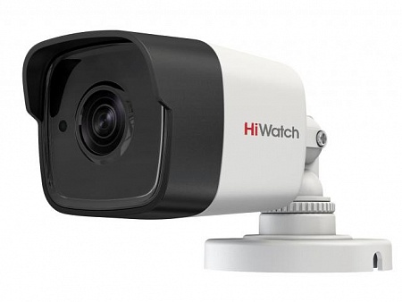 HiWatch DS-T500 (6) 5Mp уличная цилиндрическая HD-TVI камера с ИК-подсветкой до 20м 1/3&quot; CMOS матрица; объектив 6мм; угол обзора 46°; 2592x1944@20к/с, 2560x1440@25к/с; механический ИК-фильтр; 0.01 Лк@F1.2; DNR; EXIR Smart ИК; OSD-меню; видеовыход: 1 х HD-