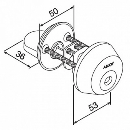 Abloy Abl CY037С/111005 цилиндр односторонний