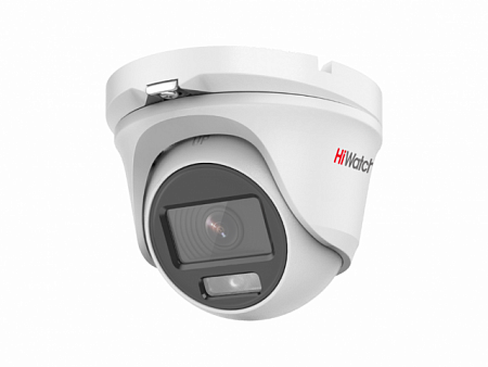 HiWatch DS-T203L (3.6) 2Mp Уличная купольная HD-TVI видеокамера, 1/3&quot; CMOS, 80°, 0.001 Лк@F1.0; DWDR, HLC, 3D DNR, LED до 20м, ColorVu, DC 12В±25%, 2.4Вт, IP66, -40 до +60°С