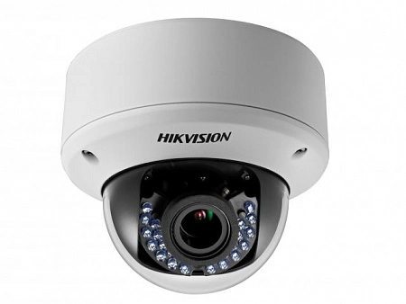 HikVision DS - 2CE56D5T - VPIR3 Купольная вандалозащищенная TVI видеокамера с ИК - подсветкой и механическим ИК - фильтром, 2Мп CMOS