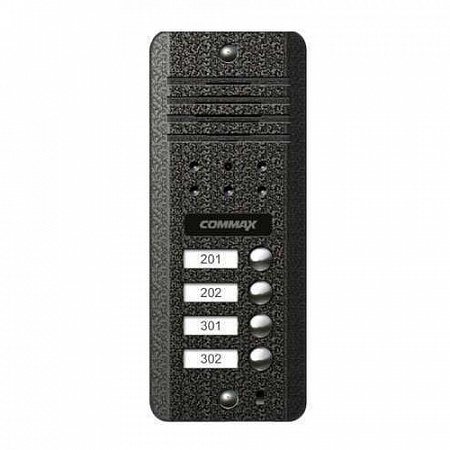 Commax DRC-4DB накладная,Ч.Б., на 4 абонента, цвет - серебро, черный, коричневый, 158х65х23мм